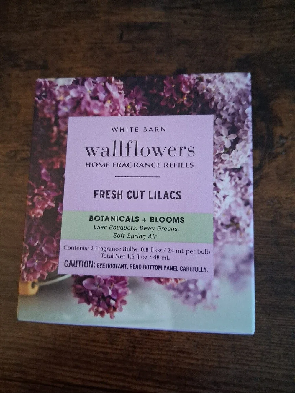 Bath & Body Works 2 NEW Wallflower Refills pack of 2 Fresh Cut Lilacs NIB